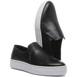 Vagabond Slip-On Sneakers Size 41 Black Leather Casual Shoes